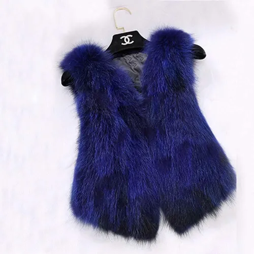 BLRFV02 Fashion Real Fox Fur Vest