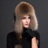 BLFC01 Leifeng High Quality Luxury Fox and Raccoon Fur Cap