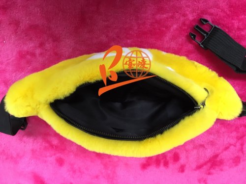 BLFP02 Customized Any Letter and Color Rex Rabbit Fur Fanny Packs
