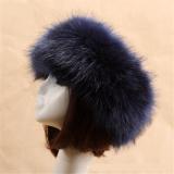 BLFFHDB Hot Sale Best Quality Dark Blue Faux Fur Headband