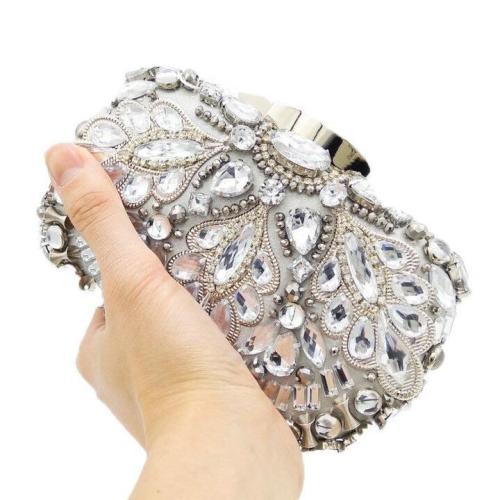 CDB22 tote bags Crystal Dinner evening party clutch with chains