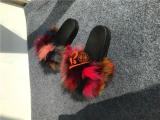 BLFAC Assorted Colors Fox Fur Slippers