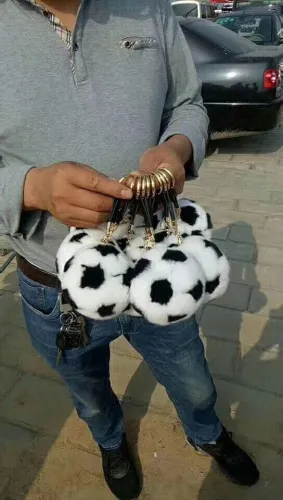 BLRKS Word Cup Football gift bag car keychains