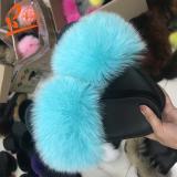 BLFFDC Different Color Fox Fur Slippers