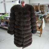 BLRFC05 Black More Colors Winter Real Fox Fur Woman Coats