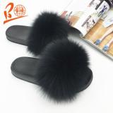 BLFFDC Different Color Fox Fur Slippers