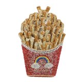 CDB01 French fries crystal Dinner party bags with Chains