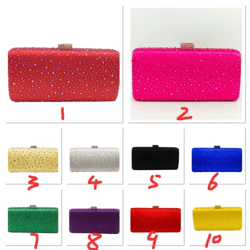 CDB11 tote bags Crystal Dinner evening party clutch with chains