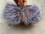 BLBSF Super Cute Baby Silver Fox Fur Slides Slippers