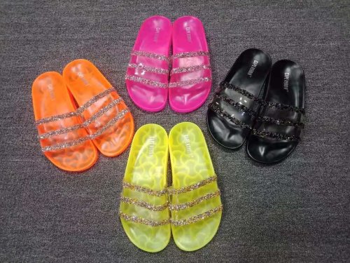 BLJS06 Candy Color Jelly Slides Slippers