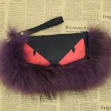 BLRMSH01 Raccoon Fur Monsters Shoulder Handbags