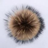 BLRFB Different Color Raccoon Pompom Fur Ball Keychain Keyrings
