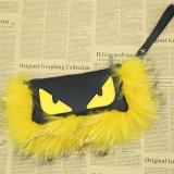 BLRMSH01 Raccoon Fur Monsters Shoulder Handbags