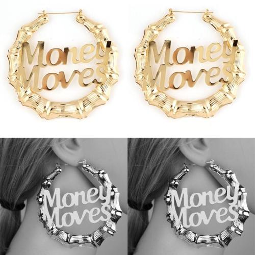 Earrings with letters 78645