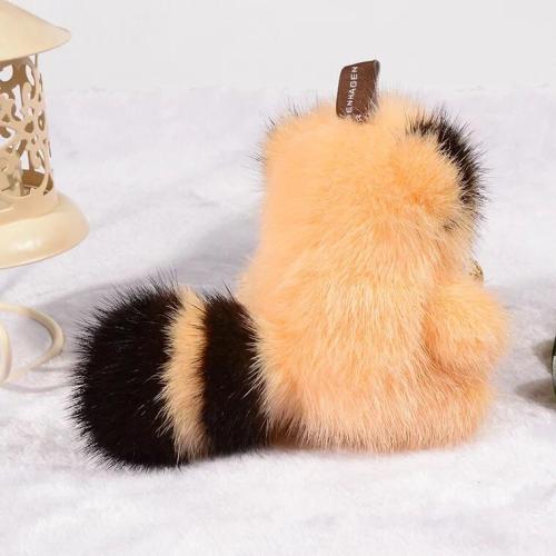 BLMLCK Mink Fur Little Coati Keychain