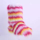 BLFFB03 Hot Sale Colorful Faux Fur Boots