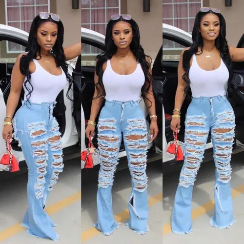 H840201 Fashion Jeans Pants Pant D8342