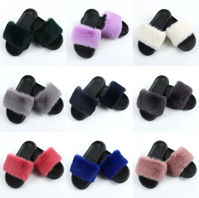 Faux Fur Slides Slipper