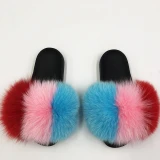 Fur Slides Slipper Slippers Slide Purse Bag