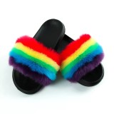 Faux Fur Slides Slipper Slippers Slide