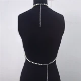 Z1033 Hot sexy net diamond pearl stitching bra vest