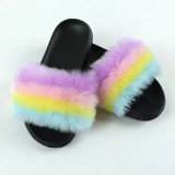 Faux Fur Slides Slipper Slippers Slide