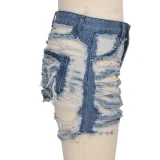 HSF2257 Fashion Jeans Pants Pant Short  Shorts