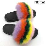 Fox  Fur Slides Slippers