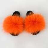 Racoon  Fur Slides Slippers