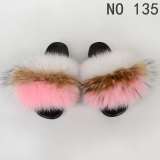 Fox  Fur Slides Slippers