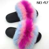 Fox  Fur Slides Slippers