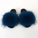 Racoon  Fur Slides Slippers