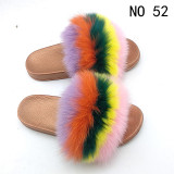 Fox  Fur Slides Slippers