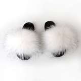 Racoon  Fur Slides Slippers