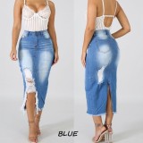 KQ1917 Fashion Jeans Skirts Skirt