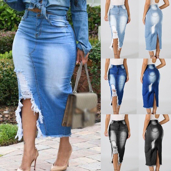 KQ1917 Fashion Jeans Skirts Skirt