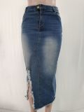 KQ1917 Fashion Jeans Skirts Skirt