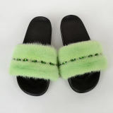 Mink Fur Slides Slippers