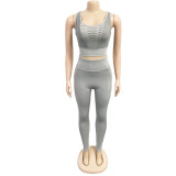 3556 Yoga Sports Bodysuit Bodysuits Set