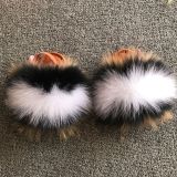 Fashion Baby Fox Fur Slides Slippers