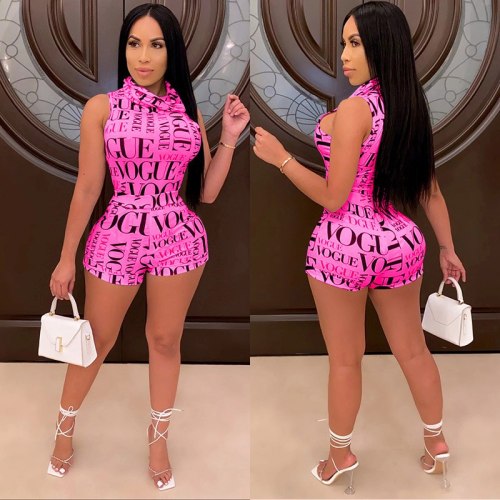 BX365847 Letter Print Bodysuit bodysuits Tracksuits Set