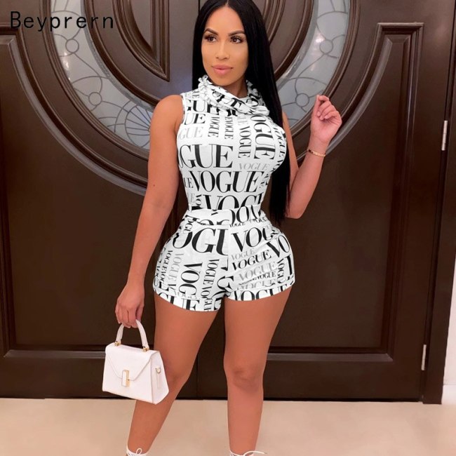BX365847 Letter Print Bodysuit bodysuits Tracksuits Set