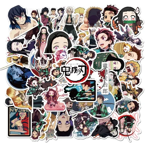 10/30/50pcs Anime Sticker Waterproof PVC Kid Boy Vsco Stickers