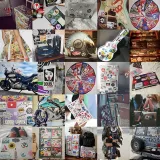 10/30/50pcs Anime Sticker Waterproof PVC Kid Boy Vsco Stickers