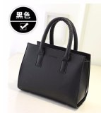 new solid color handbag women's handbag  pu big bag