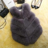 VS2002 Fashion Faux Fur Winter Women's Fur Jacket Fur Vest For Ladies