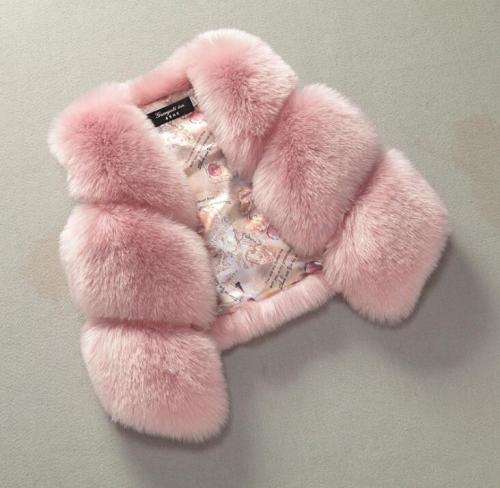 728Baby Girl Autumn winter jacket girls coat Waistcoat Thick Coat Warm fur waistcoat baby girl Clothes