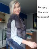 VS2002 Fashion Faux Fur Winter Women's Fur Jacket Fur Vest For Ladies
