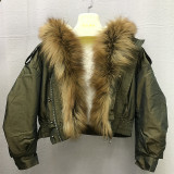 PKF0021 High Quality Winter Fur Parka