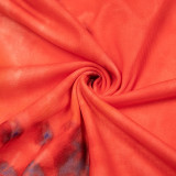 A6601 Autumn Soft Vintage Hooded Full Sleeve Group High Waist Long Pants Slim Women 2 Piece Set